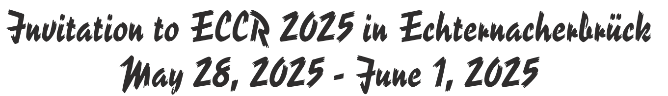 Anmeldeformular ECCR 2025 englisch neu - invitation Anmeldeformular ECCR 2025 englisch neu - invitation